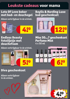  4 50 cadeaus mama love beker bad douchegel just you endless beauty fotolijstje douchefoam baylis harding luxe geschenkset miss perfume mist ml diva 
