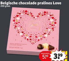  chocolade 7 200 belgische pralines love 5.99 