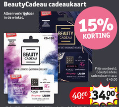  15 cadeaukaart nr.1 beauty cadeau parfum cosmetica verzorging wellness flush paris xl 
