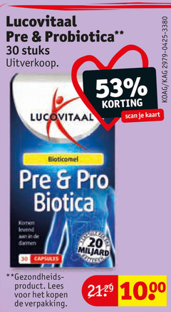  20 30 1000 lucovitaal probiotica stuks scan kaart pro levend capsules lees 