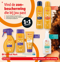  1 30 32 50 bescherming huidtype passend beschermd uva uvb stralen dermatologisch kruidvat solait sport sunspray www transparant absorptie plakt kids sunmilk perfume baby milde formule kinderhuid merk www.kruidvat.nl combinatie ocean respect sensitive sun gevoelige huid parfumvrij hypoallergeen huidirritatie verrassend 