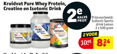  2 500 kruidvat whey protein creatine isotonic drink meter sports halve lemon 