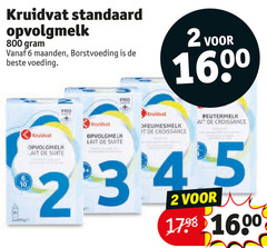  2 6 10 kruidvat opvolgmelk maanden borstvoeding voeding lait suite pro it croissance peutermelk at 