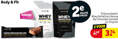  2 55 body fit kruidvat whey essential bar chocolate caramel halve 