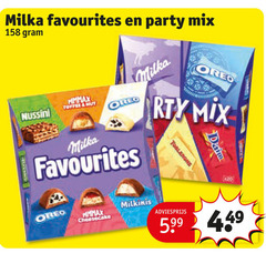  milka chocolade favourites party mix nussini hut oreo toblerone daim cheesecake 5.99 