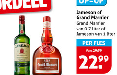 1 2299 jameson triple distilled grand marnier of van 0.7 liter per fles 29.99