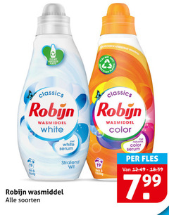  robijn wasmiddel 19 100 fles gerecycled classics white serum afbreekbare recycled krachtig color natuurlijk wit klein soorten 