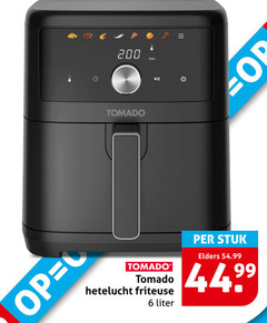  tomado friteuse 6 200 hetelucht liter stuk elders 