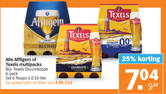  affligem texels speciaalbieren 6 25 60 blond zacht rijk speciaalbier skuumkoppe tarwebier multipacks pack liter varieeren alcoholvrij 0.0 