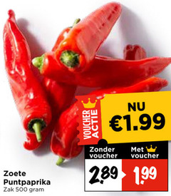  puntpaprika 500 voucher zoete zak 