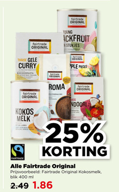  fair trade original sambal koffie boemboe kokosmelk 25 400 fairtrade young stukjes thaise gele curry kruidenpasta thailand pieces roma filtermaling kokos melk it gerechten blik ml 