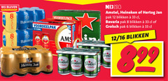  bavaria hertog jan amstel heineken grolsch blikjes bier 6 8 12 18 33 pilsner nix18 pak blikken 16 
