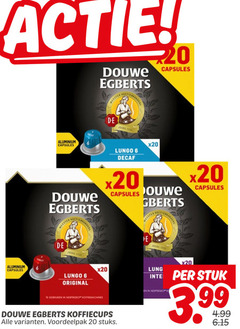  douwe egberts koffiecups 6 20 capsules meester aluminium joure lungo decaf ouwe joline original gebruiken nespresso koffiemachines stuks stuk 3.99 
