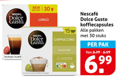  nescafe dolce gusto capsules 15 30 100 new recipe lungo nouvelle r cappuccino round silky responsibly sourced coffee koffiecapsules pakken stuks pak 