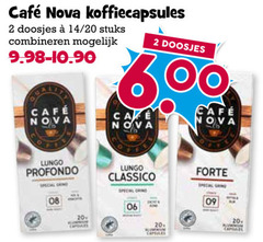  cafe nova koffiecups 2 20 mcafee koffiecapsules doosjes 14 stuks combineren lungo profondo capsules classico 06 capes forte aluminium 