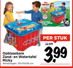  mickey and opblaasbare zand watertafel cm stuk 3.99 