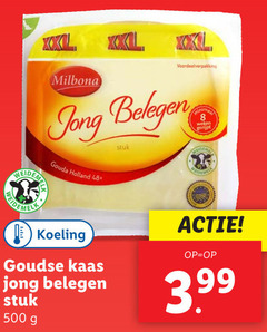  kaas 8 48 500 weide xxl milbona jong belegen gouda holland koeling goudse stuk weken gerijpt 3.99 