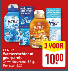  lenor wasverzachter 3 36 1000 fraicheur ultra geconcentreerde stop fris buiten plein air frais ochtendfris parfum linge geurbooster fresh soleil tropical geurparels wasbeurten stuk qui zachte light perles katoen 