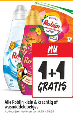  robijn wasmiddel 1 19 100 r klein coll lang intense classics color kleuren varieeren 