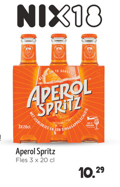 aperol aperitief 3 18 20 klaar serveren spritz sinaasappelschijfjes fles 