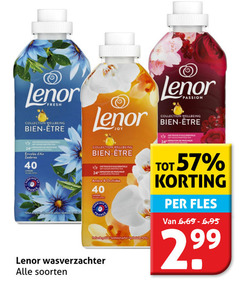  lenor wasverzachter 24 40 fresh collection wellbeing joy passion zeebries red sensation fraicheur lavages soorten fles 