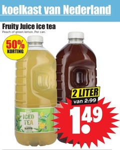 ice tea 2 50 koelkast nederland fruity juice peach green lemon iced with real fruit liter 14 