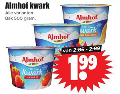  almhof kwark 500 bak volle sinaasappel aardbei 