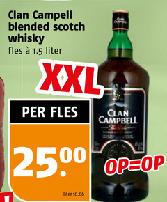  whisky blended scotch fles liter xxl campbell 