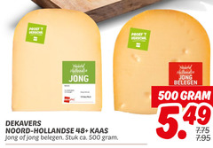  kaas 500 proef dekavers hollandse jong 48 belegen stuk ca. 