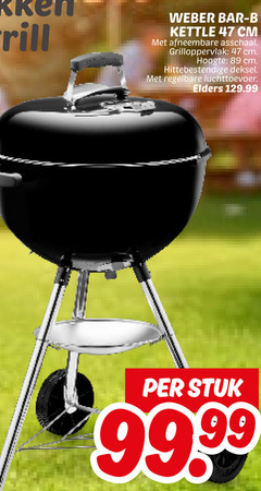  grill weber bar b kettle cm afneembare asschaal grilloppervlak hoogte hittebestendige deksel regelbare luchttoevoer elders stuk 99 