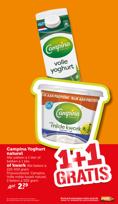  1 2 5 500 energie 100ml campina anno volle yoghurt rijk to planet proof milde kwark naturel pakken liter bakken kilo bekers 225-500 varieeren kassa online 40- 