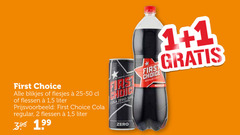  first choice cola 1 2 blikjes flessen 5 liter regular coll zero calories 