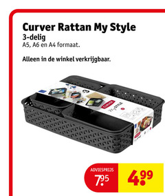  3 curver rattan my style delig a5 a6 a4 formaat 