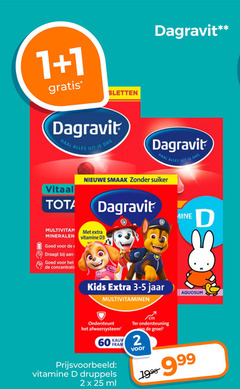  dagravit multivitaminen 1 2 25 60 vitaal dag nieuwe suiker multivitamin mineralen draagt vitamine kids jaar ondersteunt afweersysteem druppels ml cm ondersteuning groei 