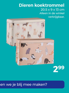  9 13 dieren koektrommel cm 