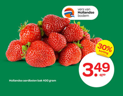 aardbeien 30 400 vers hollandse bodem bak 