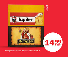 jupiler nix18 limbut hertog jan krat 24x30 cl of 24x25 14.99 1998-