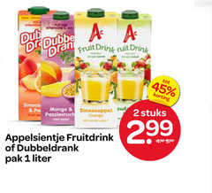  appelsientje dubbeldrank fruitdrank 1 2 45 vitamine dr dubbel fruit drink ruit pal mango sinaasappel oud orange fruitdrink pak liter stuks 
