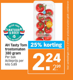  trostomaten 2 25 tasty tom salade brood fris lichtzoet beter natuur boer ah.nl 380g bak actieprijs kilo productvarianten combineren 