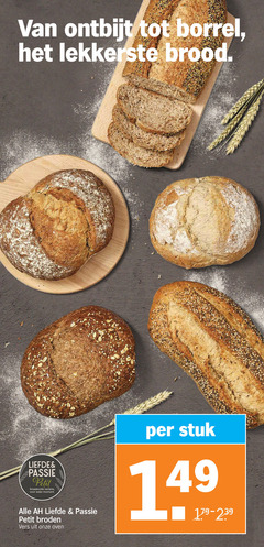  brood ontbijt borrel passie petit smaakvolle variatie moment broden vers oven stuk 