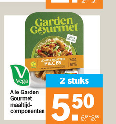  garden gourmet vegetarisch 2 quick vega lightly roasted pieces maaltijd componenten nutri score stuks 