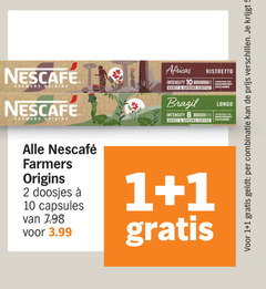  nescafe koffiecups 1 2 10 combinatie farmers origins doosjes capsules 3.99 intensity ristretto roast ground coffee machines brazil lungo nespresso 