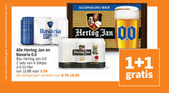  bavaria hertog jan alcoholvrij bier 1 2 6 aanbieding maximaal kratten dozen varia traditionele hoppen mineraalwater 0.0 blikjes liter 5.99 varieeren 00 