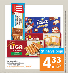  2 25 100 180 225 500 depuis biscuits lu melk lait scholiertje chocolatier le petit prince ministar black white 5x liga evergreen krenten boordevol vezels pakken varieeren 2e halve productvarianten combineren 