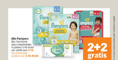  pampers billendoekjes luierbroekjes luiers 2 4 20 48 99 derma comfort protec premium protection harmonie aqua babydoekjes pakken stuks varieeren skin stop free pants baby dry 3x productvarianten combineren 