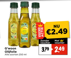 gwoon olijfolie 250 soorten ml voucher 