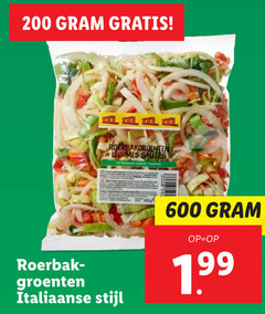  groentenpakket 200 600 roerbakgroenten legumes roerbak groenten italiaanse stijl 1 99 