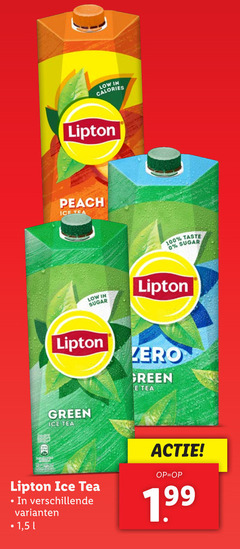  lipton ice tea 100 calories peach taste sugar zero green 1 5 