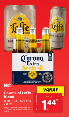  leffe corona speciaalbieren blikjes bier 1 2 4 6 12 15 18 100 anno belgisch nuances brew with blonde blond since la cerveza ingredients natural origin nix18 legitimatie 50 l 5 varieeren 