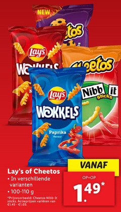  lays cheetos zoutjes new wokkels nibb it sticks paprika flavour varieeren 